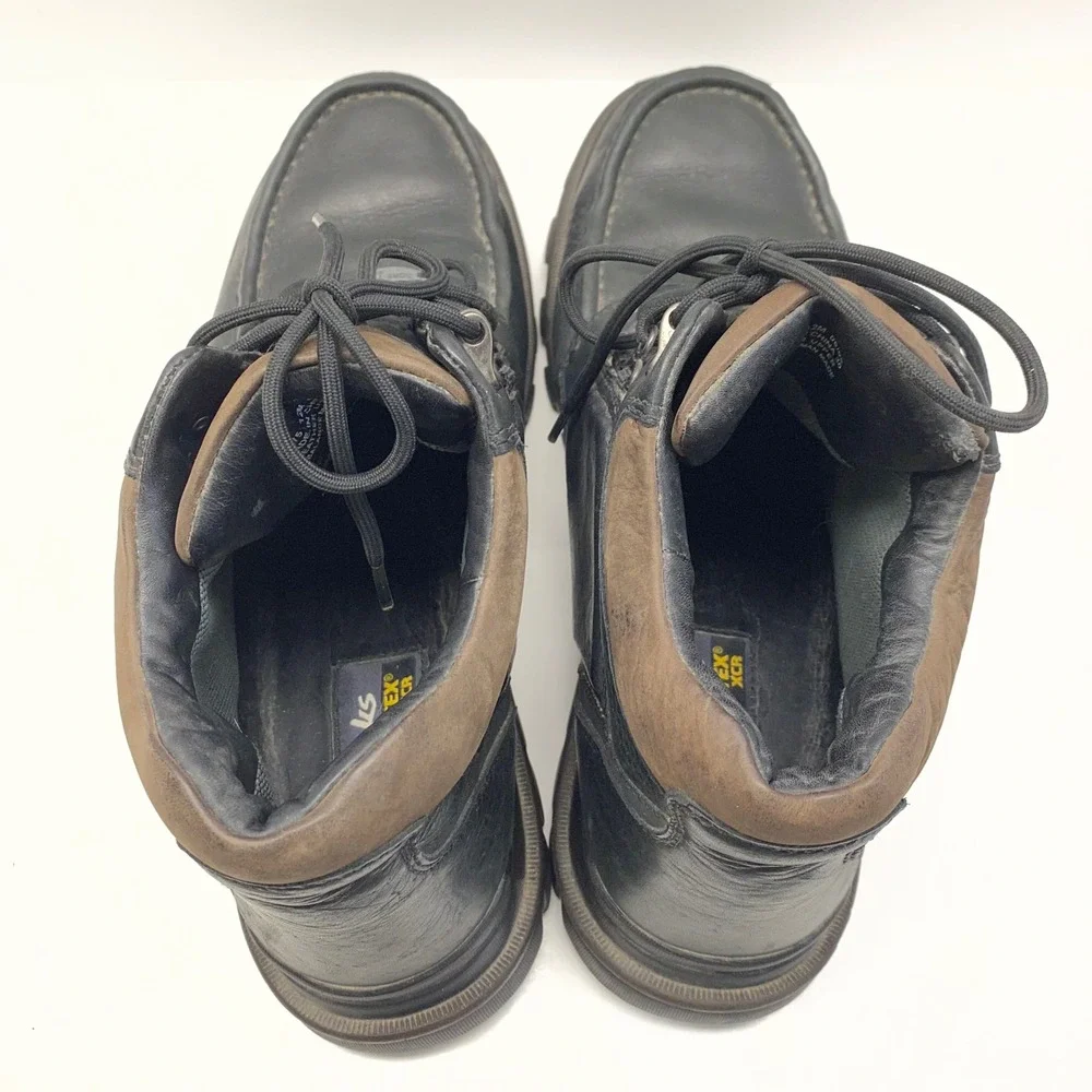 Clarks Gore-Tex XCR Leather Boots Mens 12M Black Green Color Waterproof 36575